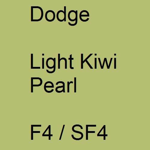 Dodge, Light Kiwi Pearl, F4 / SF4.